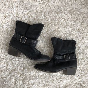 Rampage | Black Sheen Booties